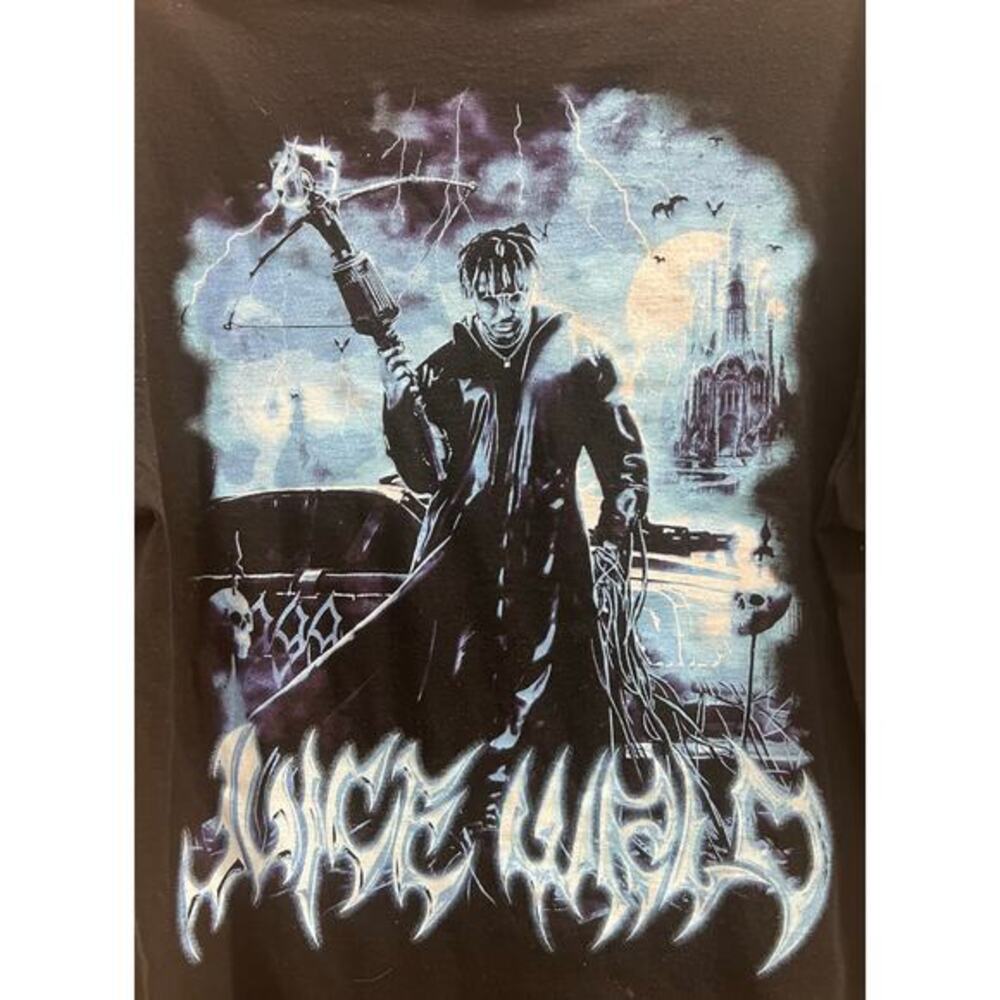 999 Club by Juice WRLD Demon Hunter 5 Black T-Shirt crossbow sz L
